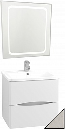 Водолей Мебель для ванной Adel 70 подвесная белый камень – фотография-1